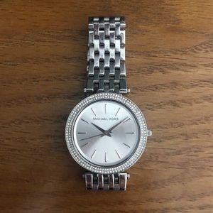 Michael Kors Silver Darci Watch with Glitz Accents